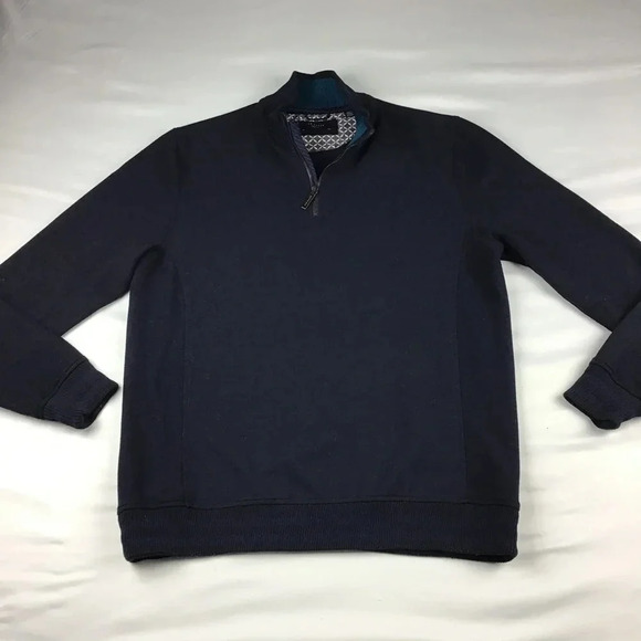 Ted Baker Men’s 1/4 Zip Pullover Long Sleeve Sweater - Picture 1 of 4